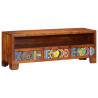 Szafka RTV wielokolorowa 110x30x40 lite drewno akacjowe