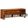 Szafka RTV wielokolorowa 110x30x40 lite drewno akacjowe