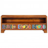 Szafka RTV wielokolorowa 110x30x40 lite drewno akacjowe