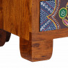 Szafka RTV wielokolorowa 110x30x40 lite drewno akacjowe