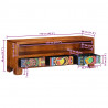 Szafka RTV wielokolorowa 110x30x40 lite drewno akacjowe
