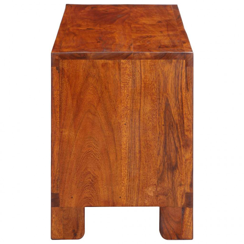 Szafka RTV wielokolorowa 110x30x40 lite drewno akacjowe
