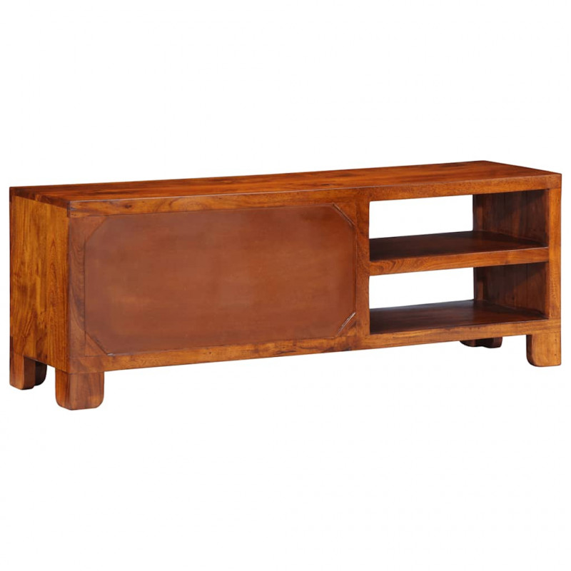 Szafka RTV wielokolorowa 110x30x40 lite drewno akacjowe