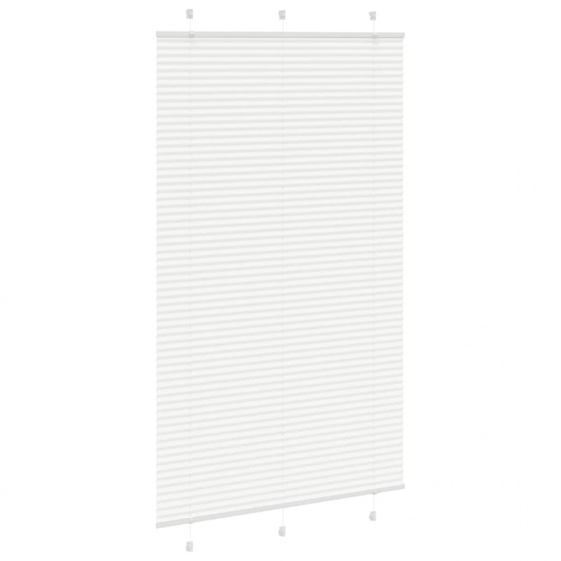 Roleta plisowana biała 120x200 cm Szerokość tkaniny 119,4 cm