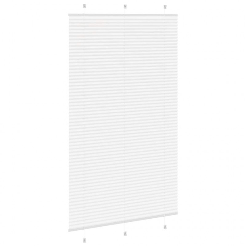 Roleta plisowana biała 120x200 cm Szerokość tkaniny 119,4 cm