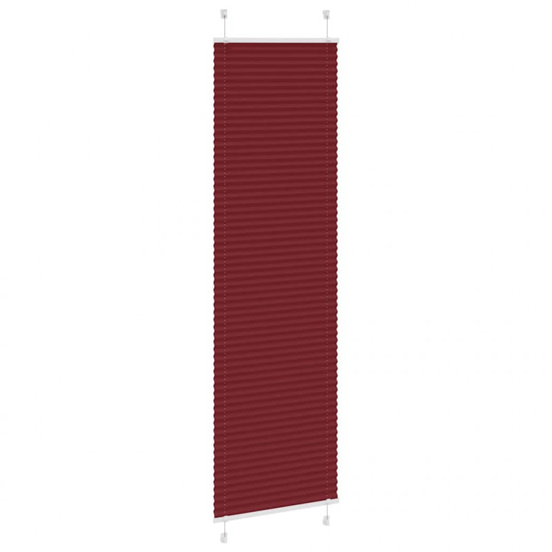 Roleta plisowana Bordowy Czerwony 60x200 cm Szerokość tkaniny