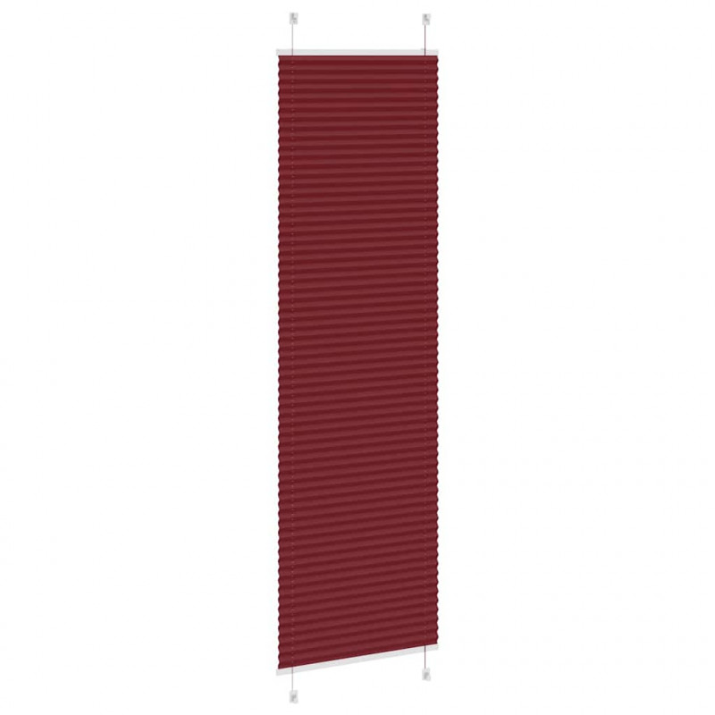 Roleta plisowana Bordowy Czerwony 60x200 cm Szerokość tkaniny