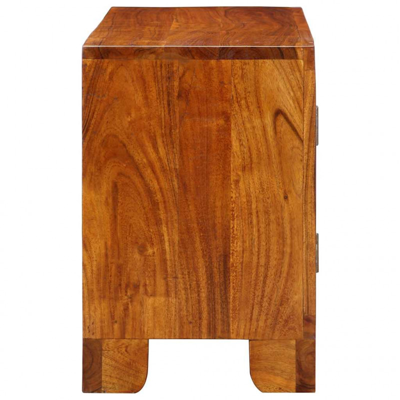 Szafka RTV wielokolorowa 90x30x45 lite drewno akacjowe