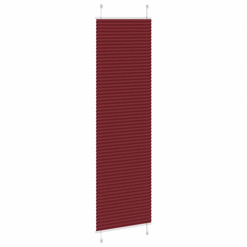 Roleta plisowana Bordowy Czerwony 65x200 cm Szerokość tkaniny