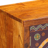 Szafka RTV wielokolorowa 90x30x45 lite drewno akacjowe
