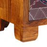 Szafka RTV wielokolorowa 90x30x45 lite drewno akacjowe