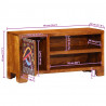 Szafka RTV wielokolorowa 90x30x45 lite drewno akacjowe