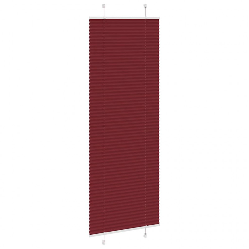 Roleta plisowana Bordowy Czerwony 75x200 cm Szerokość tkaniny