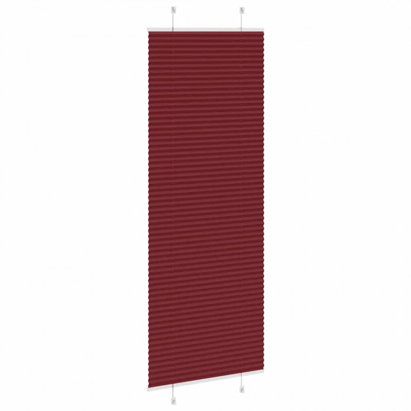 Roleta plisowana Bordowy Czerwony 75x200 cm Szerokość tkaniny