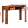 Biurko do pisania z szufladą Brązowy 100 x 50 x 75 cm