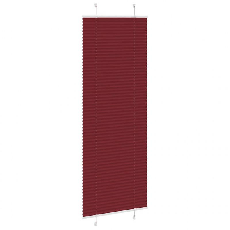 Roleta plisowana Bordowy Czerwony 80x200 cm Szerokość tkaniny