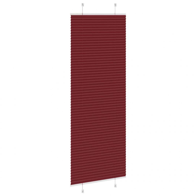 Roleta plisowana Bordowy Czerwony 80x200 cm Szerokość tkaniny