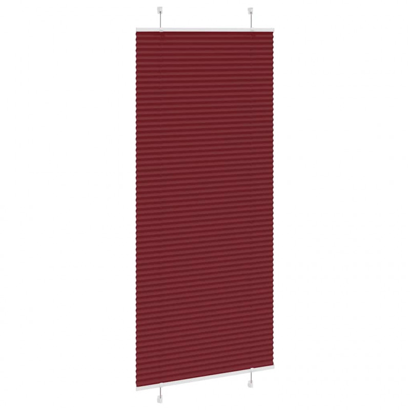 Roleta plisowana Bordowy Czerwony 90x200 cm Szerokość tkaniny