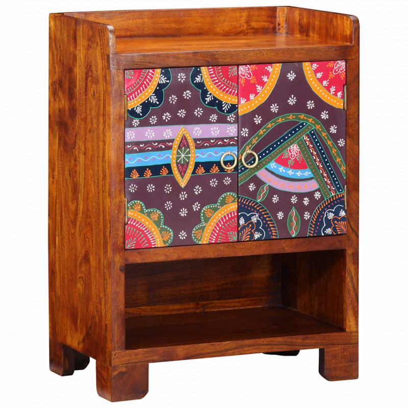 Szafka na buty Brązowy 55 x 35 x 75 cm Lite Drewno Akacji