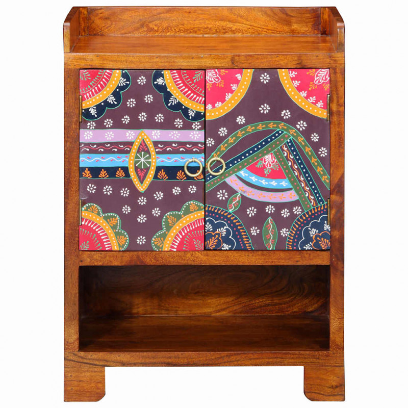 Szafka na buty Brązowy 55 x 35 x 75 cm Lite Drewno Akacji