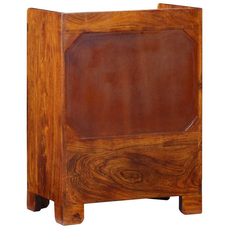 Szafka na buty Brązowy 55 x 35 x 75 cm Lite Drewno Akacji