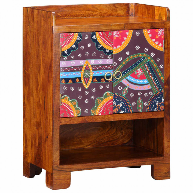 Szafka na buty Brązowy 55 x 35 x 75 cm Lite Drewno Akacji