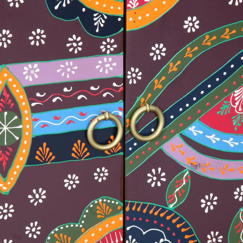 Szafka na buty Brązowy 55 x 35 x 75 cm Lite Drewno Akacji