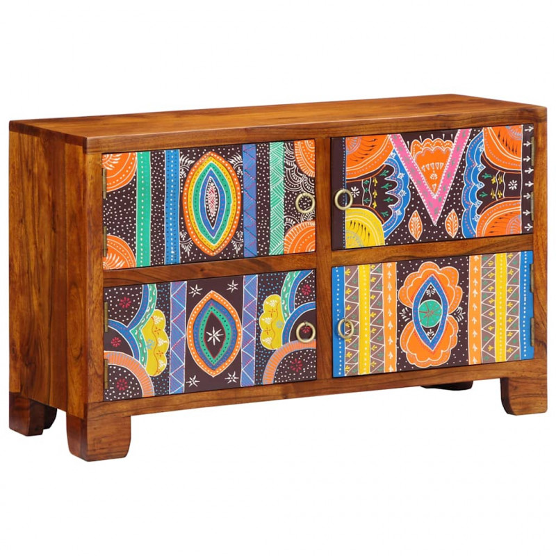 Szafka na buty Brązowy 90 x 35 x 55 cm Lite Drewno Akacji