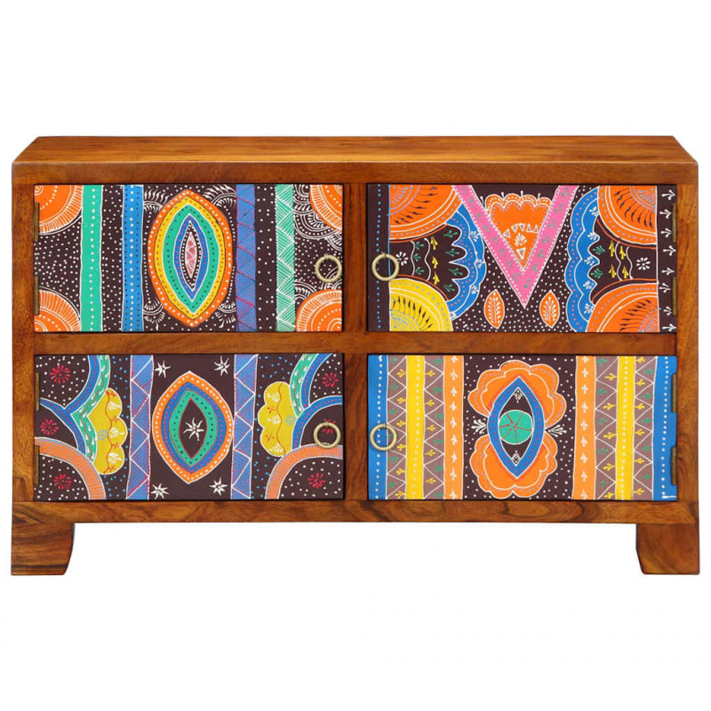 Szafka na buty Brązowy 90 x 35 x 55 cm Lite Drewno Akacji