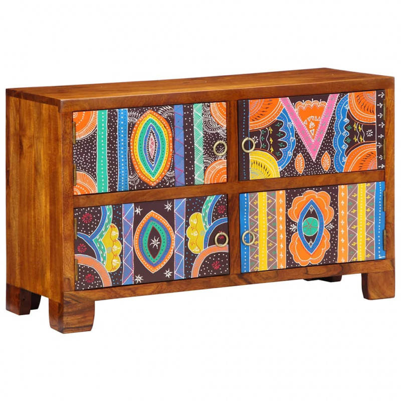 Szafka na buty Brązowy 90 x 35 x 55 cm Lite Drewno Akacji