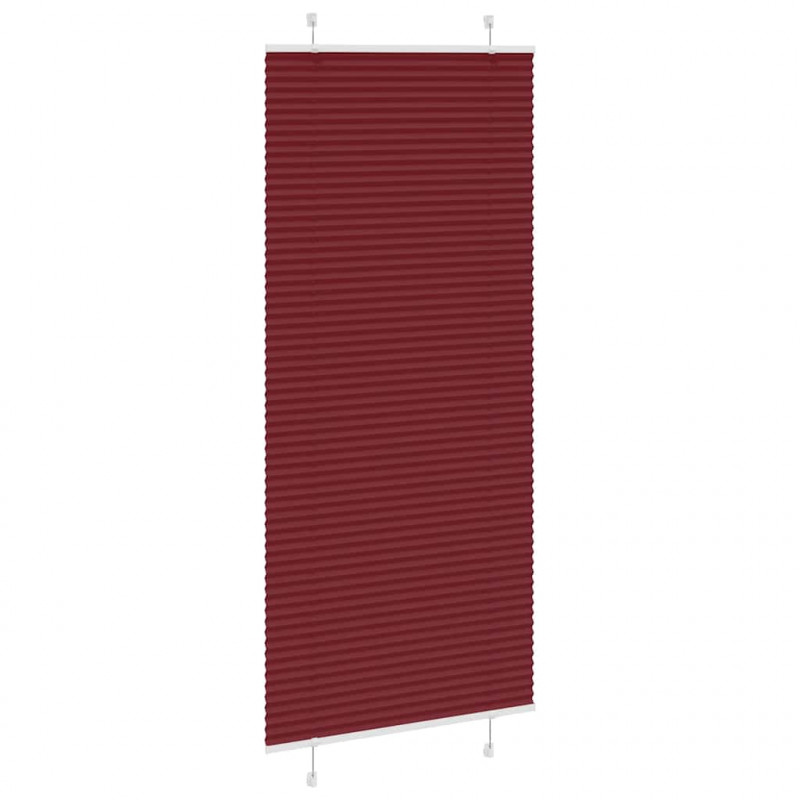Roleta plisowana Bordowy Czerwony 100x200 cm Szerokość tkaniny