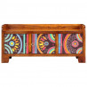 Szafka na buty Wielokolorowe 90 x 35 x 40 cm Lite Drewno Akacji