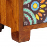 Szafka na buty Wielokolorowe 90 x 35 x 40 cm Lite Drewno Akacji