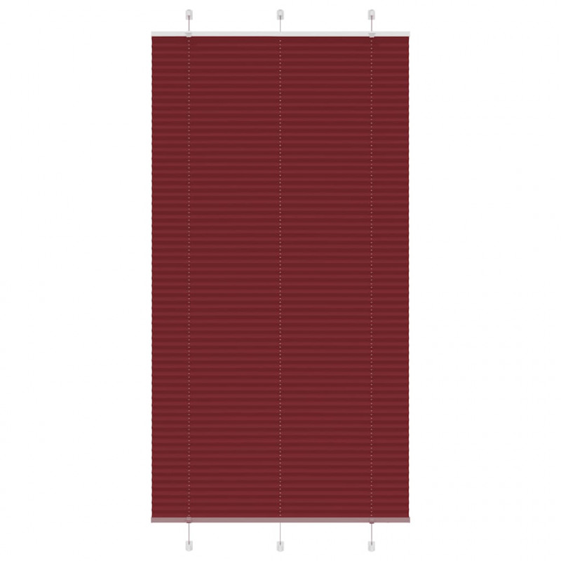 Roleta plisowana Bordowy Czerwony 105x200 cm Szerokość tkaniny