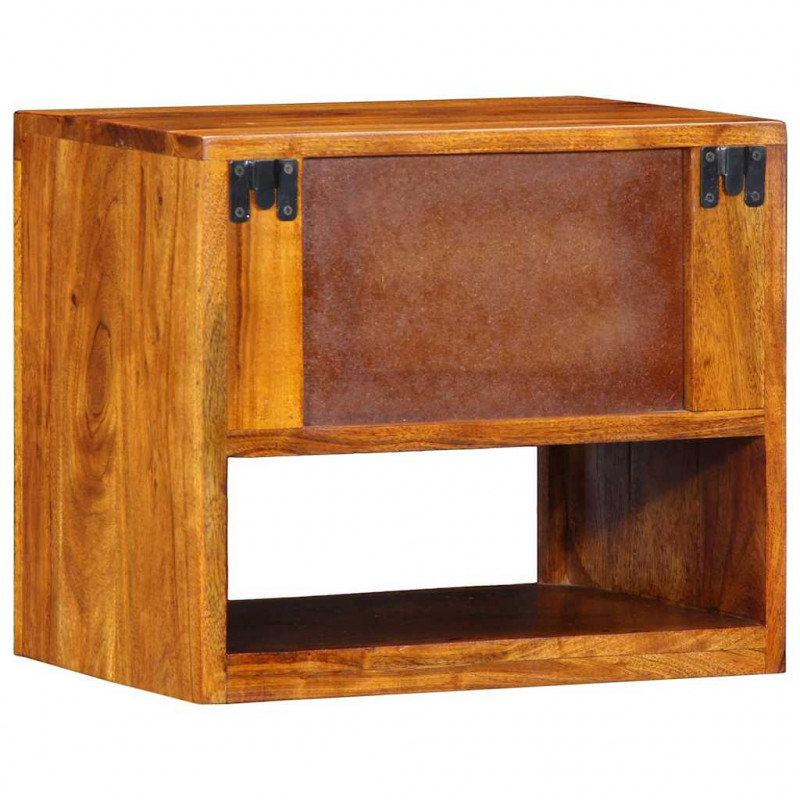 Szafka Nocna Brązowy 40 x 35 x 35 cm Lite Drewno Akacji
