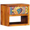 Szafka Nocna 2 pcs Brązowy 40 x 35 x 35 cm Lite Drewno Akacji