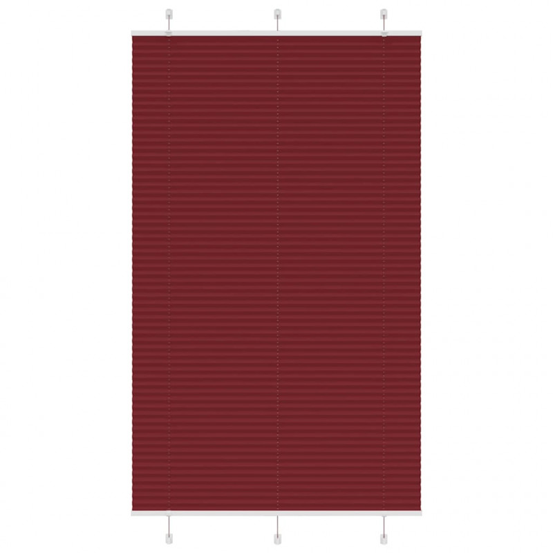 Roleta plisowana Bordowy Czerwony 120x200 cm Szerokość tkaniny