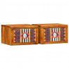 Szafka Nocna z szufladą 2 pcs Brązowy 35 x 30 x 22 cm