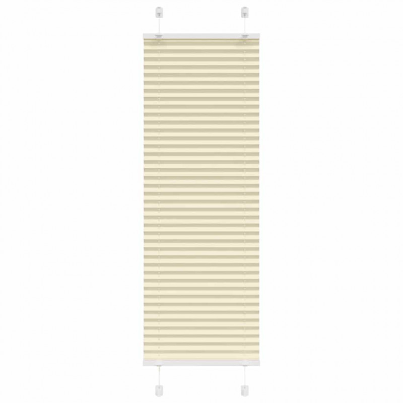 Roleta plisowana kremowa 40x100 cm Szerokość tkaniny 39,4 cm