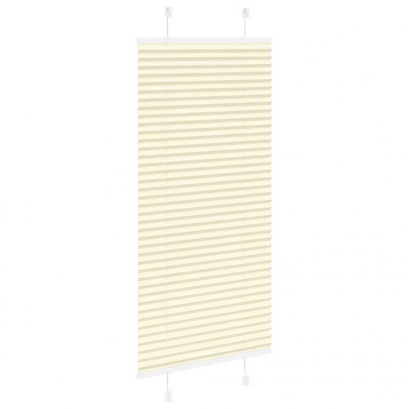 Roleta plisowana kremowa 60x100 cm Szerokość tkaniny 59,4cm