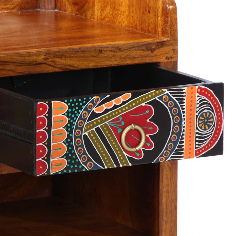 Ławka na buty Miodowy brąz 100 x 35 x 45 cm Drewno Akacjowe