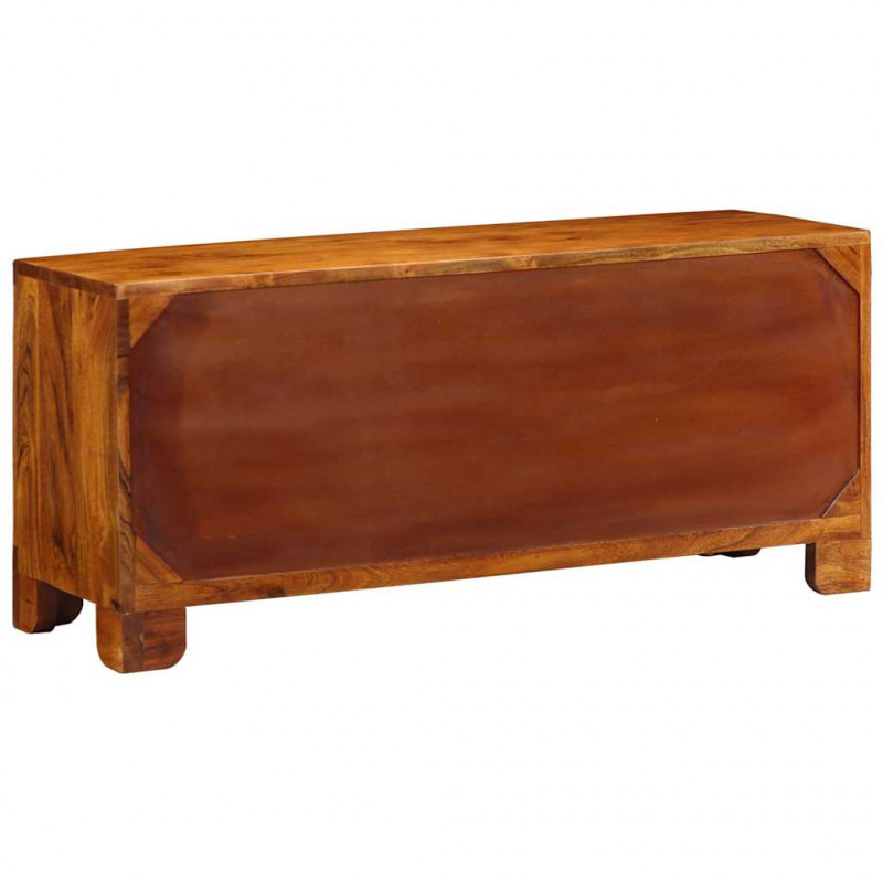 Ławka na buty Miodowy brąz 100 x 35 x 45 cm Drewno Akacjowe