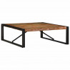 Stolik kawowy wielokolorowy 100x100x35 cm lite drewno odzyskane