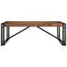 Stolik kawowy wielokolorowy 100x100x35 cm lite drewno odzyskane