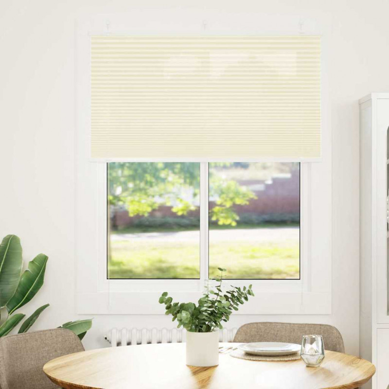 Roleta plisowana kremowa 110x100 cm Szerokość tkaniny 109,4cm