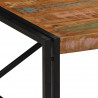 Stolik kawowy wielokolorowy 100x100x35 cm lite drewno odzyskane