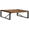 Stolik kawowy wielokolorowy 100x100x35 cm lite drewno odzyskane