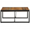 Stolik kawowy wielokolorowy 80x80x35 cm lite drewno odzyskane