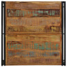 Stolik kawowy wielokolorowy 80x80x35 cm lite drewno odzyskane