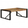 Stolik kawowy wielokolorowy 80x80x35 cm lite drewno odzyskane